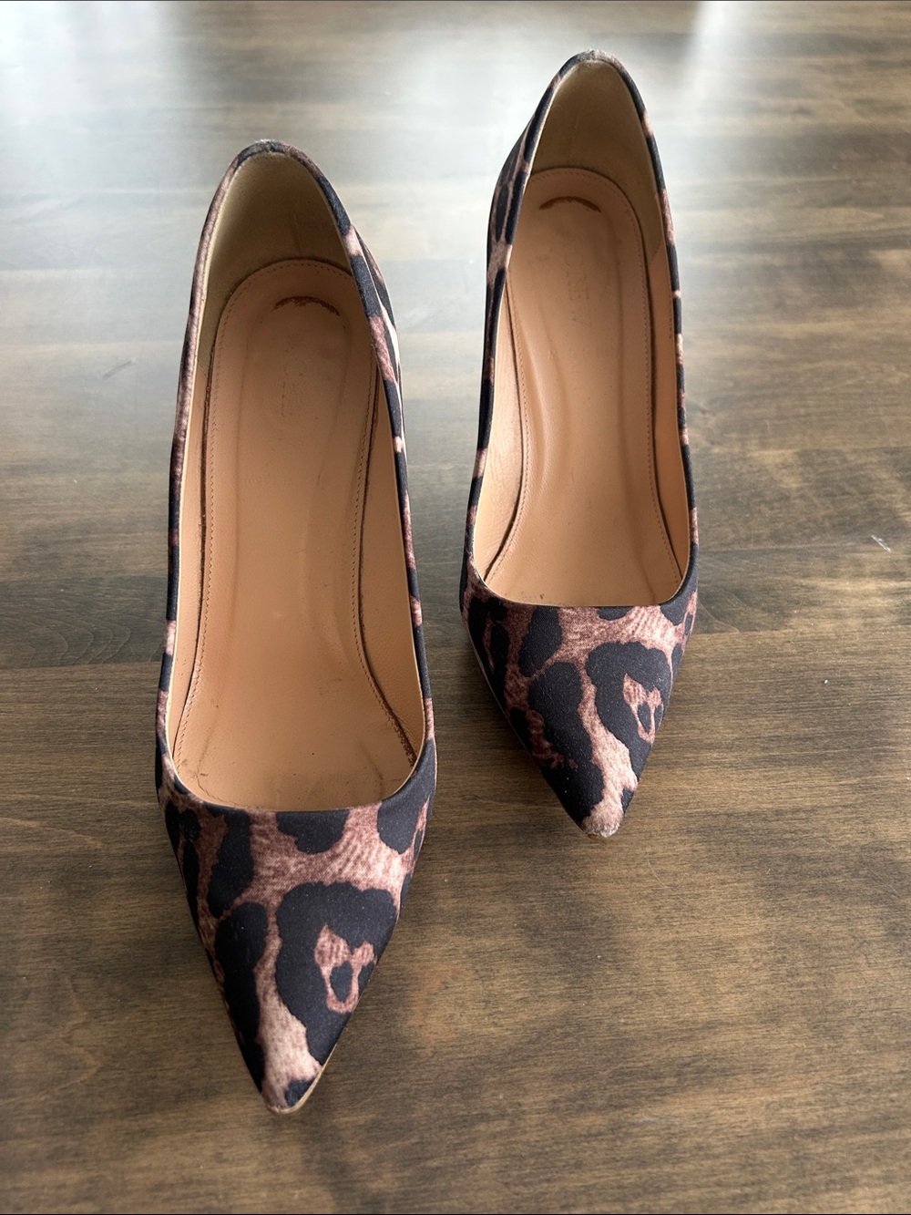 🐆🐆J.Crew Leopard Print Pointed Toe Heels in Brown and Black🐆